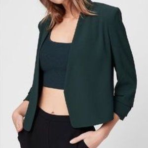 Aritzia Babaton Macauley Short Blazer Scarab Green Forest Green Size 10